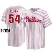 Dylan Covey Youth Philadelphia Phillies White Replica 2022 World Series Home Jersey