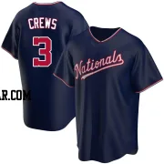 Dylan Crews Men's Washington Nationals Navy Replica Alternate Jersey