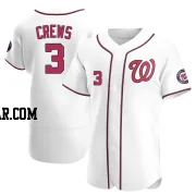 Dylan Crews Men's Washington Nationals White Authentic Home Jersey