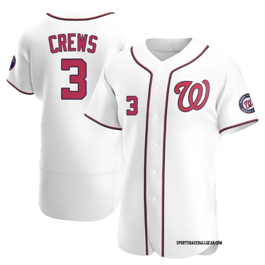 Dylan Crews Men's Washington Nationals White Authentic Home Jersey