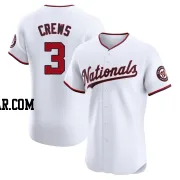 Dylan Crews Men's Washington Nationals White Elite Home Jersey