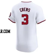 Dylan Crews Men's Washington Nationals White Elite Home Jersey