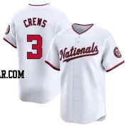 Dylan Crews Men's Washington Nationals White Limited Home Jersey