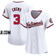 Dylan Crews Women's Washington Nationals White Limited Home Jersey