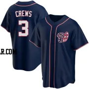 Dylan Crews Youth Washington Nationals Navy Replica Alternate Team Jersey