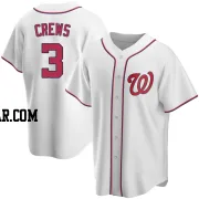 Dylan Crews Youth Washington Nationals White Replica Home Jersey