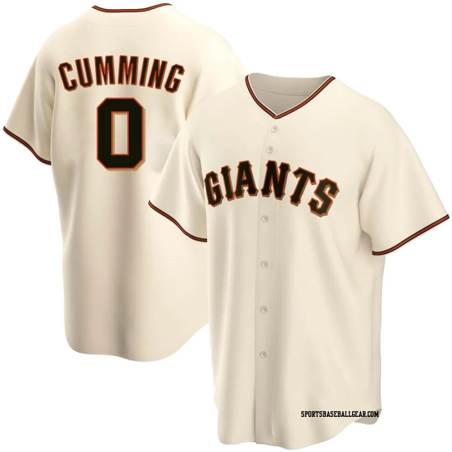 Dylan Cumming Men's San Francisco Giants Cream Replica Home Jersey