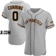 Dylan Cumming Men's San Francisco Giants Gray Authentic Road Jersey