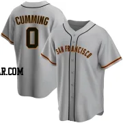 Dylan Cumming Men's San Francisco Giants Gray Replica Road Jersey