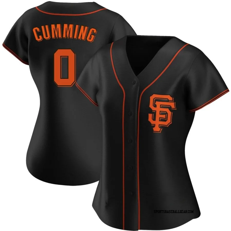 Dylan Cumming Women's San Francisco Giants Black Replica Alternate Jersey