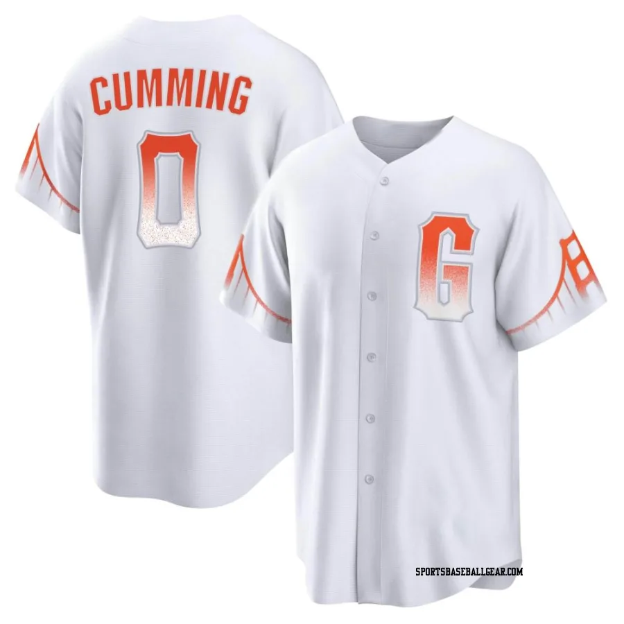 Dylan Cumming Youth San Francisco Giants White Replica 2021 City Connect Jersey