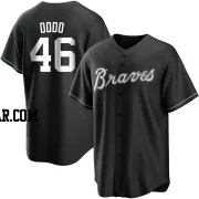 Dylan Dodd Men's Atlanta Braves Black/White Replica Jersey