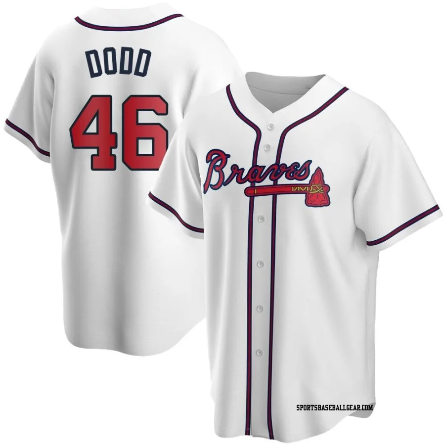 Dylan Dodd Youth Atlanta Braves White Replica Home Jersey