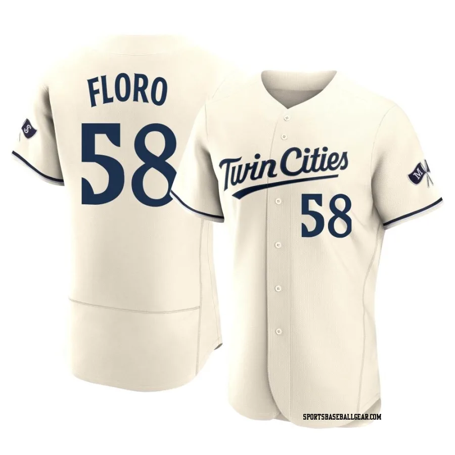 Dylan Floro Men's Minnesota Twins Cream Authentic Alternate 2023 Jersey