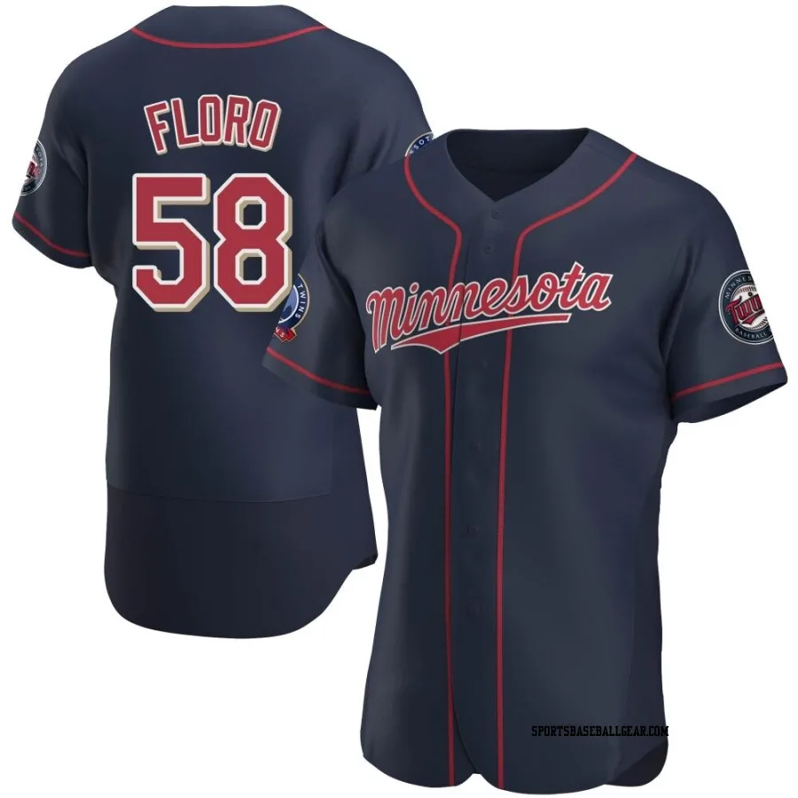 Dylan Floro Men's Minnesota Twins Navy Authentic Alternate 60th Season Jersey