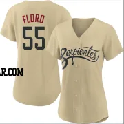 Dylan Floro Women's Arizona Diamondbacks Gold Authentic 2021 City Connect Cool Base Jersey