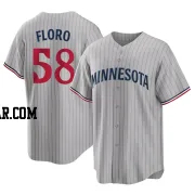 Dylan Floro Youth Minnesota Twins Gray Replica Road Jersey