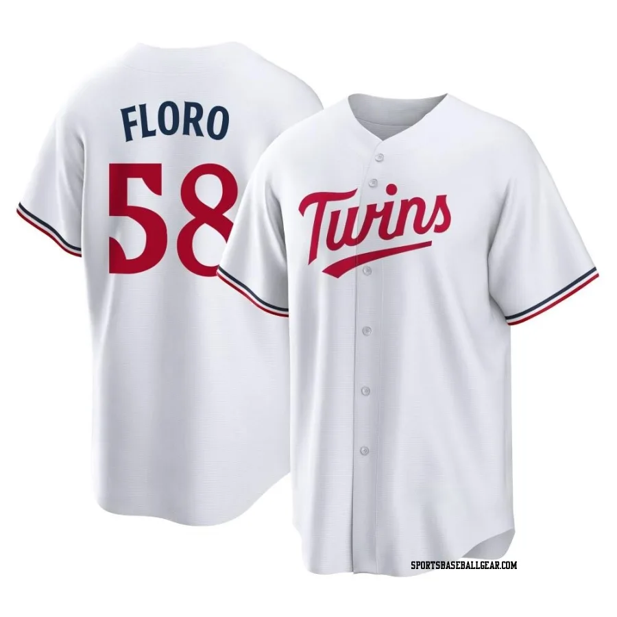 Dylan Floro Youth Minnesota Twins White Replica Home Jersey