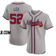 Dylan Lee Men's Atlanta Braves Gray Elite Road Jersey