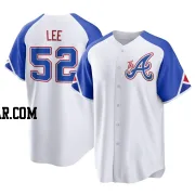 Dylan Lee Youth Atlanta Braves White Replica 2023 City Connect Jersey