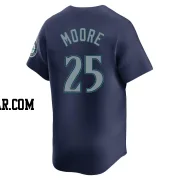 Dylan Moore Men's Seattle Mariners Navy Limited Road Jersey