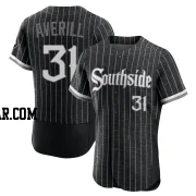 Earl Averill Men's Chicago White Sox Black Authentic 2021 City Connect Jersey