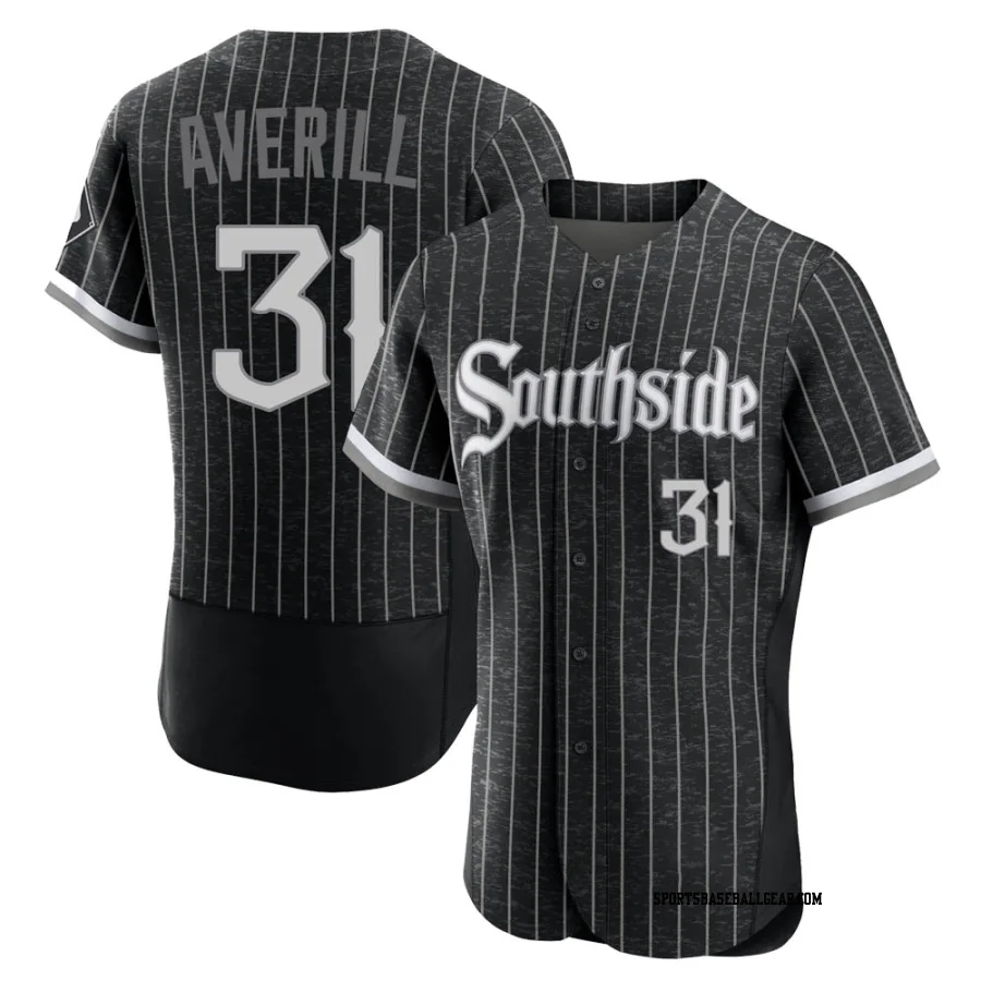 Earl Averill Men's Chicago White Sox Black Authentic 2021 City Connect Jersey