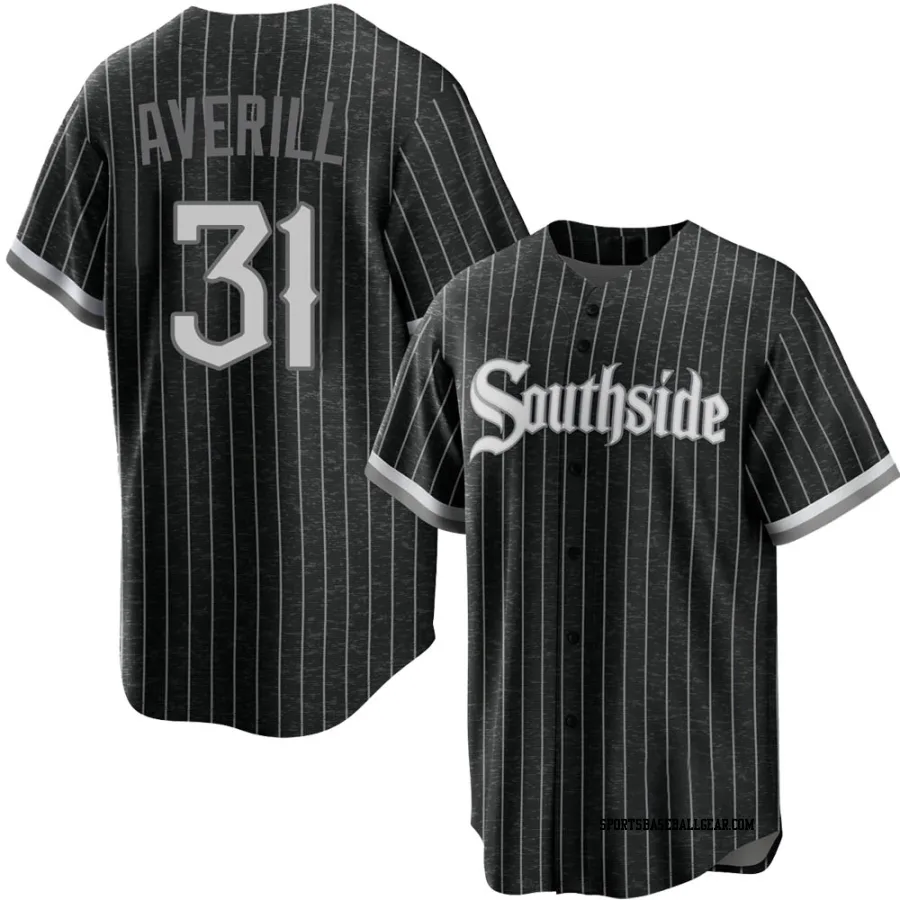 Earl Averill Men's Chicago White Sox Black Replica 2021 City Connect Jersey