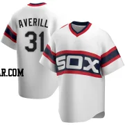 Earl Averill Men's Chicago White Sox White Replica Cooperstown Collection Jersey