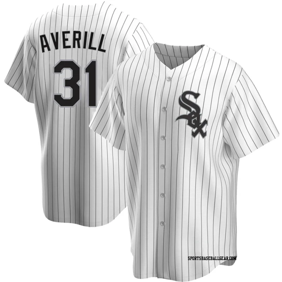 Earl Averill Men's Chicago White Sox White Replica Home Jersey