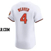 Earl Weaver Men's Baltimore Orioles White Elite Home Jersey