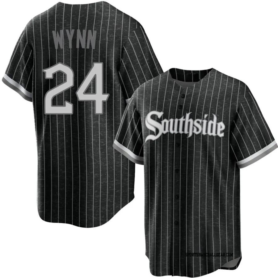 Early Wynn Men's Chicago White Sox Black Replica 2021 City Connect Jersey