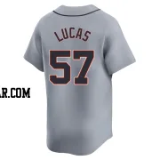 Easton Lucas Men's Detroit Tigers Gray Limited Road Jersey