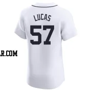 Easton Lucas Men's Detroit Tigers White Elite Home Jersey