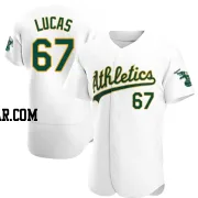 Easton Lucas Men's Oakland Athletics White Authentic Home Jersey