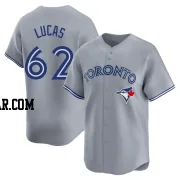 Easton Lucas Men's Toronto Blue Jays Gray Limited Away Jersey