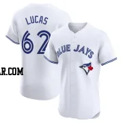 Easton Lucas Men's Toronto Blue Jays White Elite Home Jersey