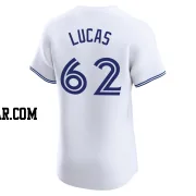 Easton Lucas Men's Toronto Blue Jays White Elite Home Jersey