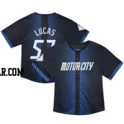 Easton Lucas Toddler Detroit Tigers Blue Limited & Preschool 2024 City Connect Jersey