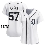 Easton Lucas Women's Detroit Tigers White Limited Home Jersey