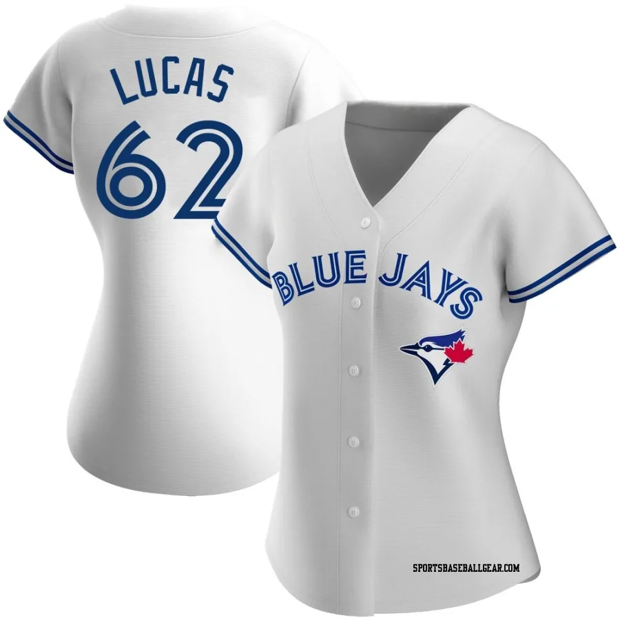 Easton Lucas Women's Toronto Blue Jays White Replica Home Jersey