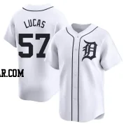 Easton Lucas Youth Detroit Tigers White Limited Home Jersey