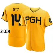 Ed Ott Men's Pittsburgh Pirates Gold Authentic 2023 City Connect Jersey