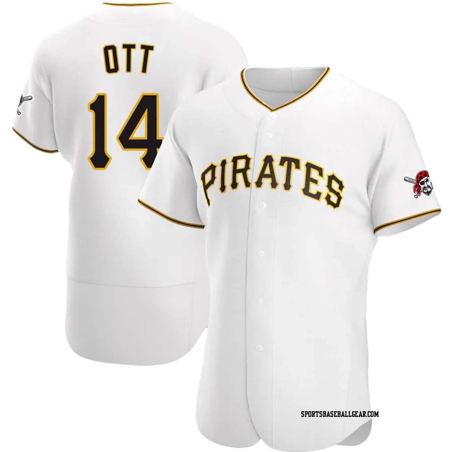 Ed Ott Men's Pittsburgh Pirates White Authentic Home Jersey