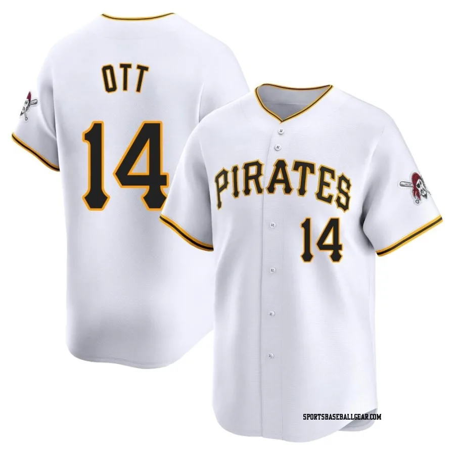 Ed Ott Youth Pittsburgh Pirates White Limited Home Jersey