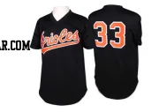 Eddie Murray Men's Baltimore Orioles Black Authentic Throwback Jersey