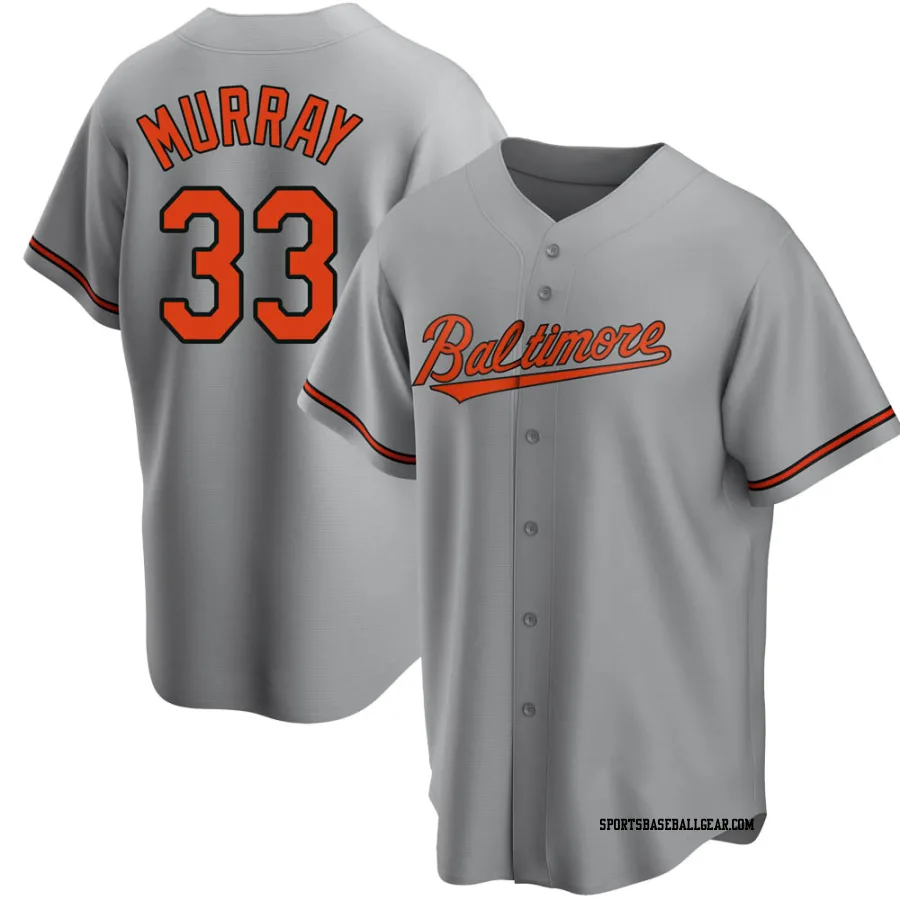 Eddie Murray Men's Baltimore Orioles Gray Replica Road Jersey