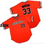 Eddie Murray Men's Baltimore Orioles Orange Authentic Throwback Jersey