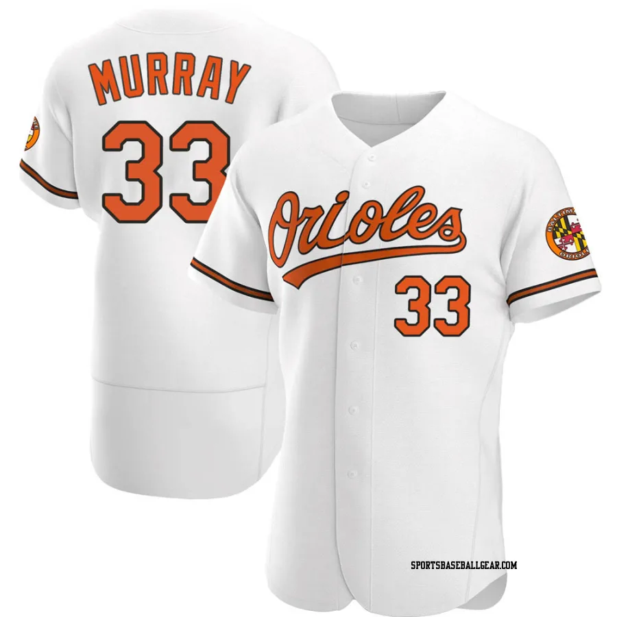 Eddie Murray Men's Baltimore Orioles White Authentic Home Jersey