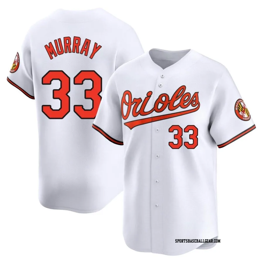 Eddie Murray Men's Baltimore Orioles White Limited Home Jersey